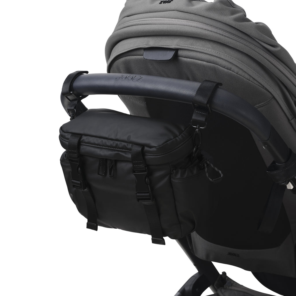 Traveller Stroller and Pram Organiser/Caddy - Black Weatherproof