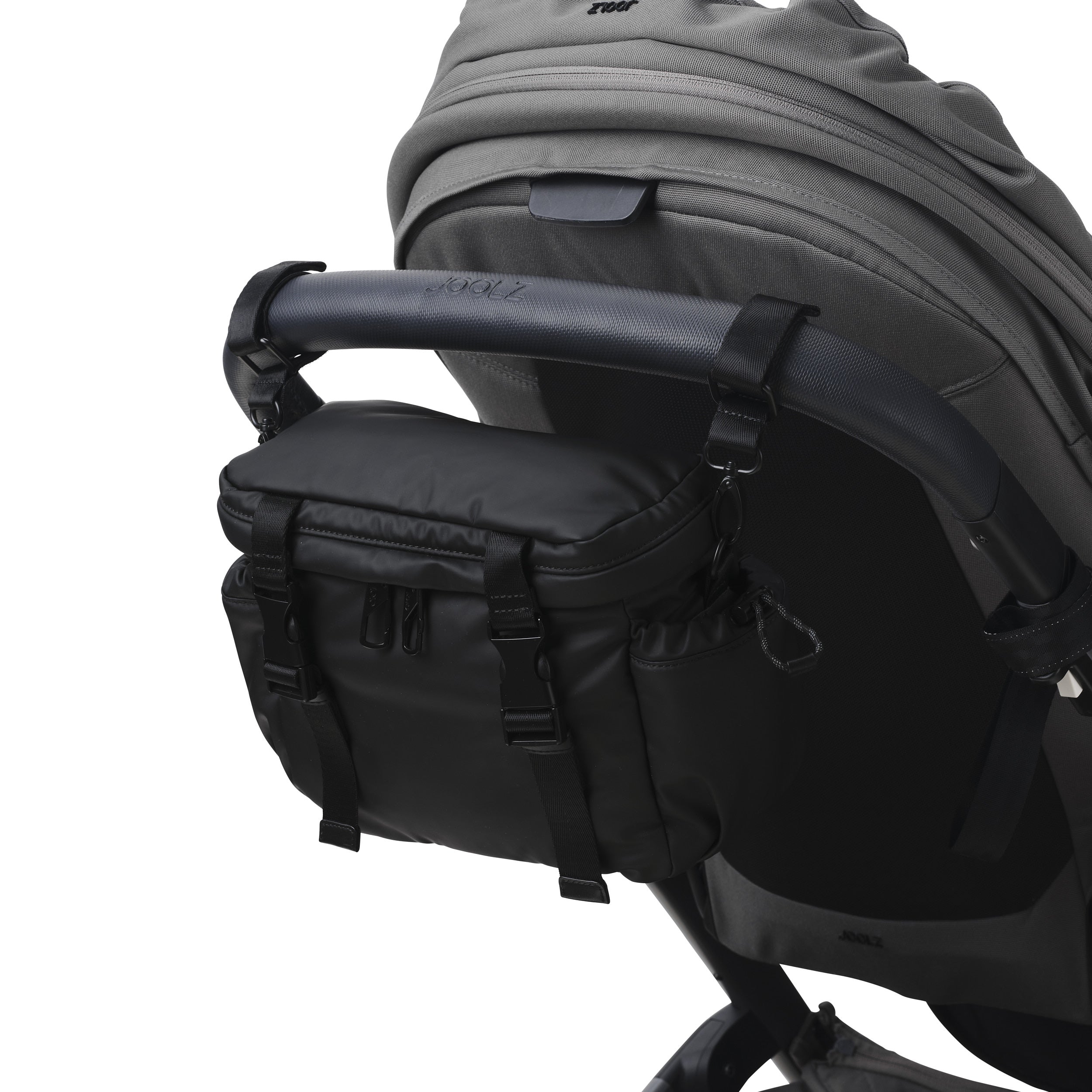 Traveller Stroller and Pram Organiser/Caddy - Black Weatherproof