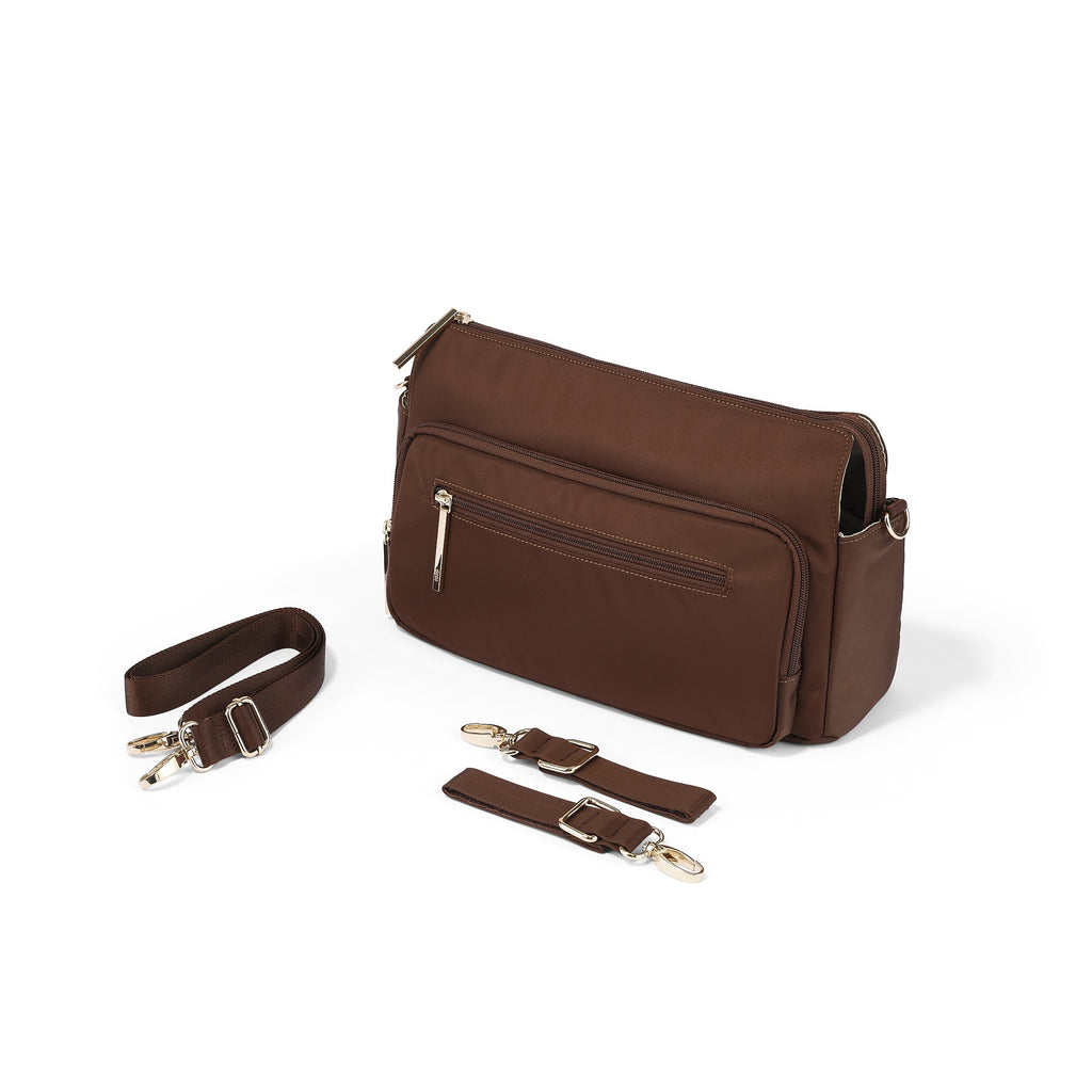 Multitasker Stroller and Pram Organiser/Caddy - Chocolate Nylon