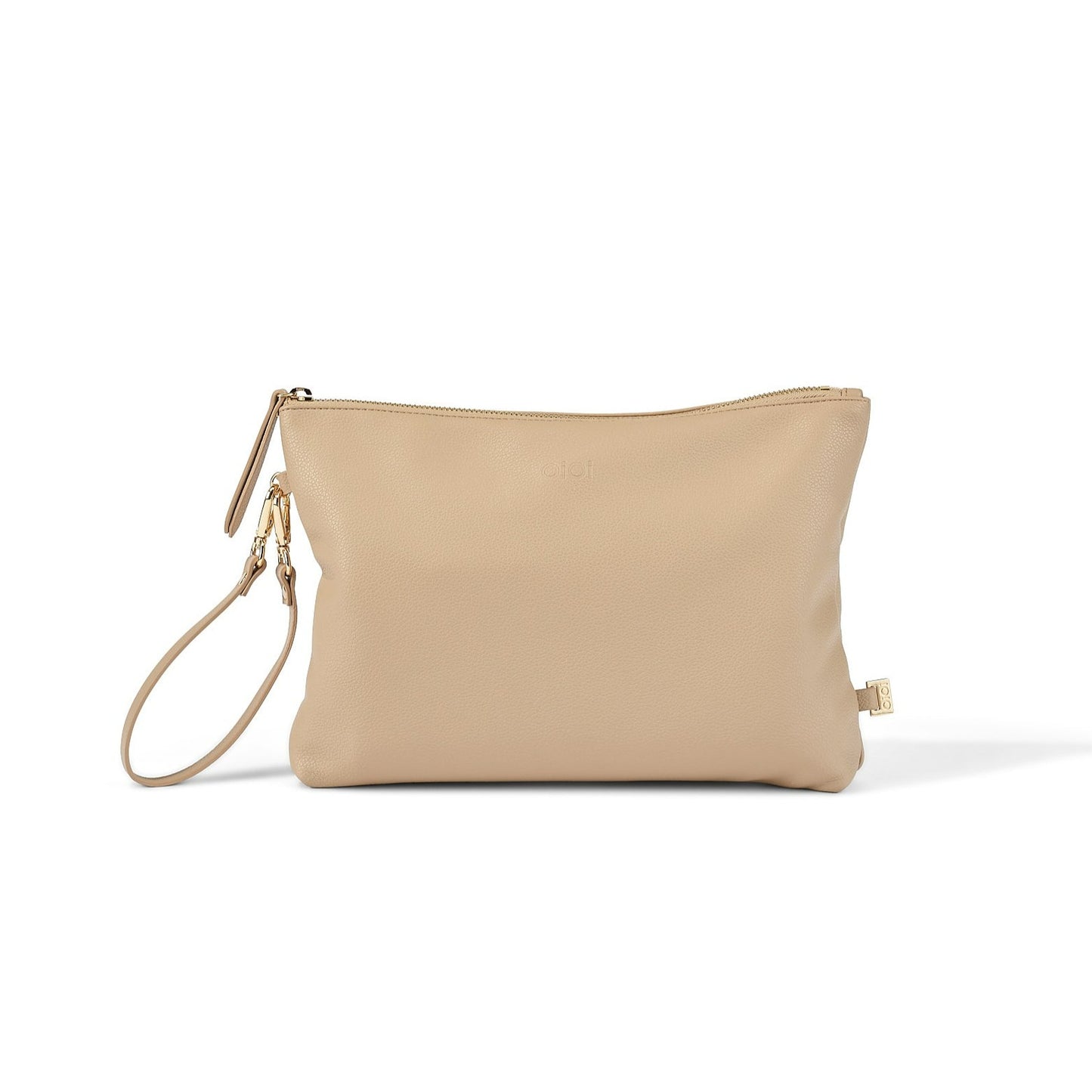 Faux Leather Diaper Changing Pouch - Oat