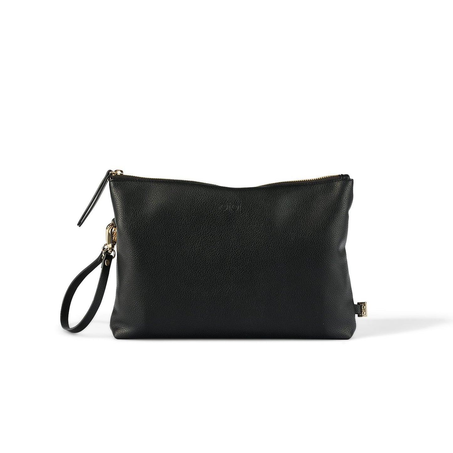 Diaper Changing Pouch - Black Vegan Leather