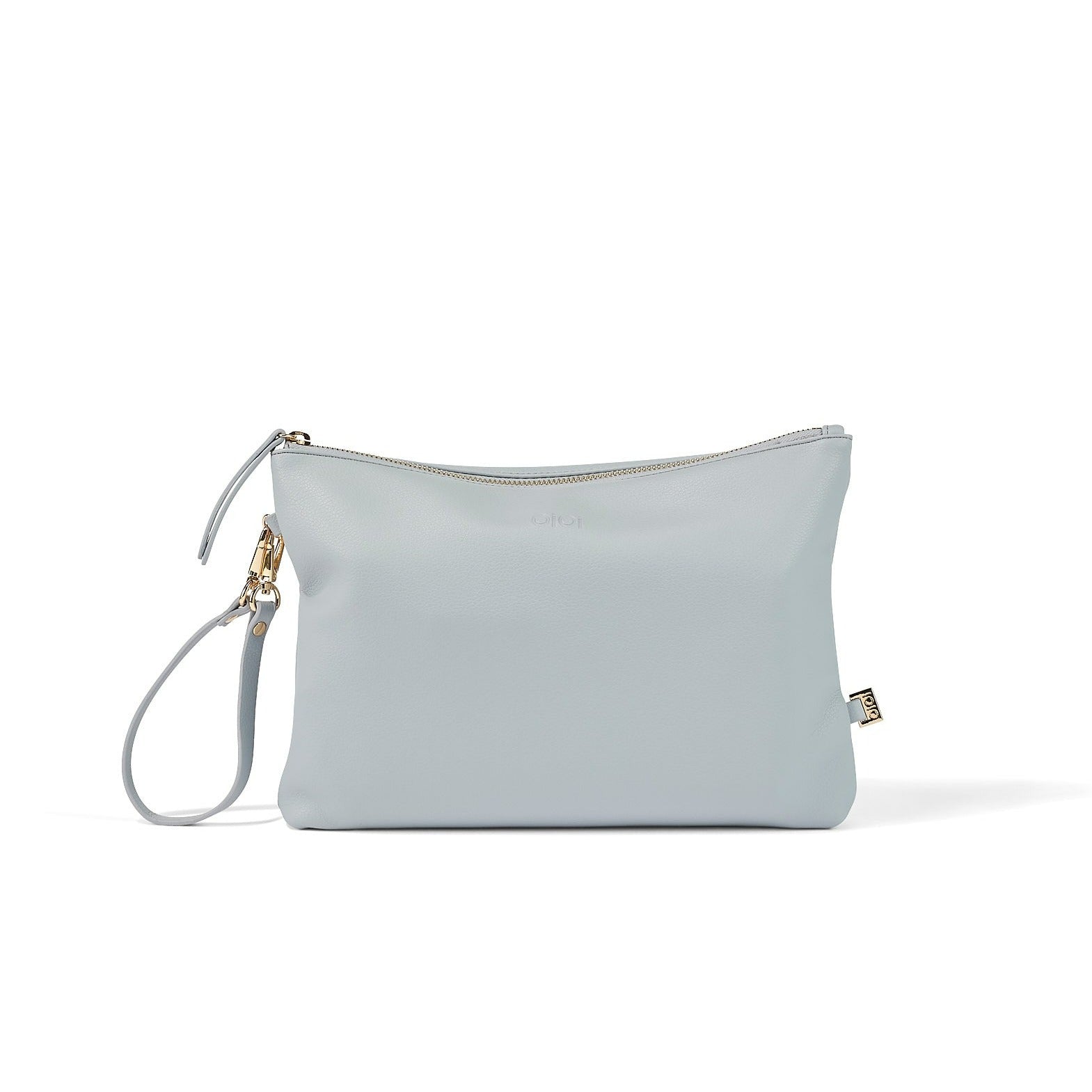 Diaper Changing Pouch - Blue Vegan Leather