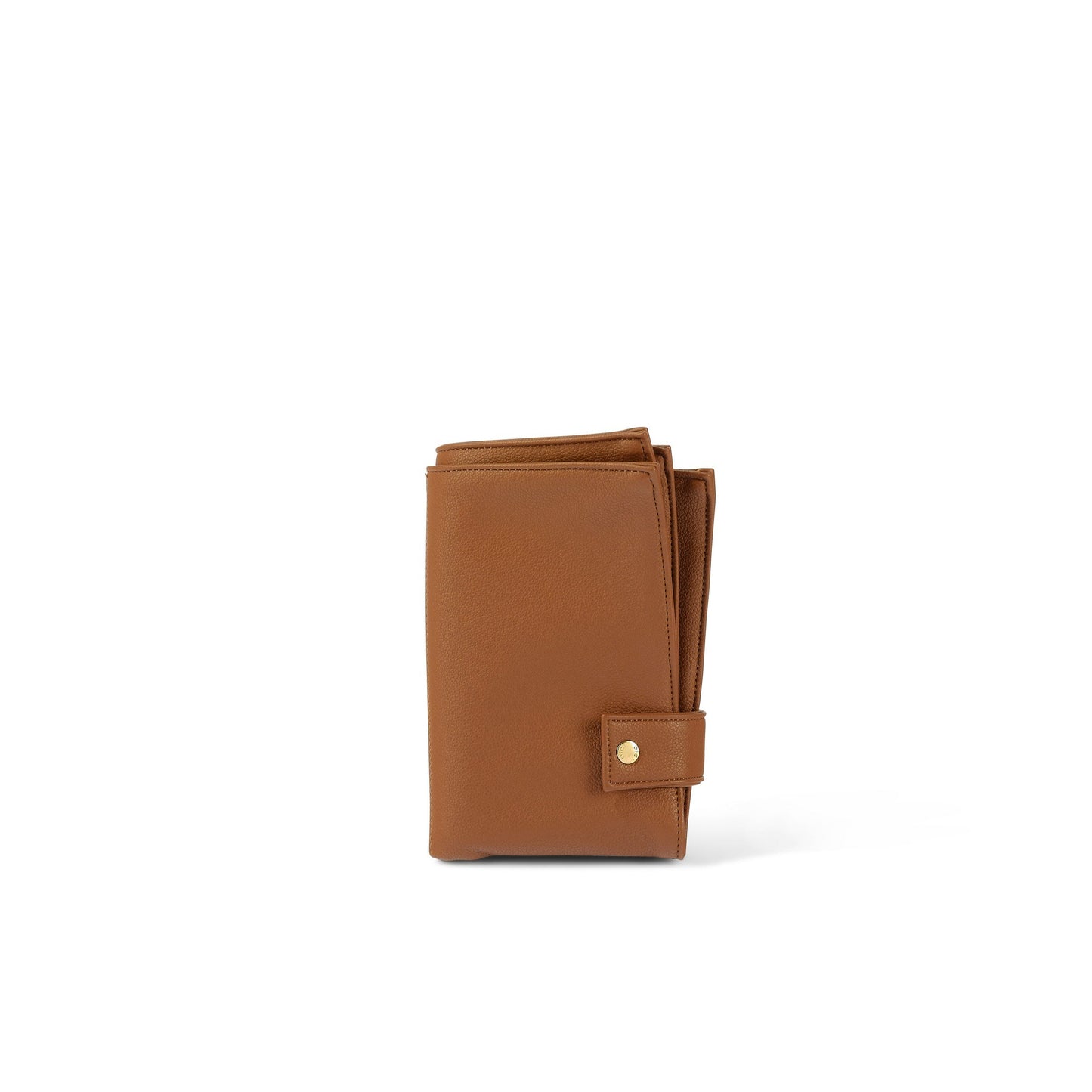 Diaper Changing Pouch - Chestnut Brown Vegan Leather