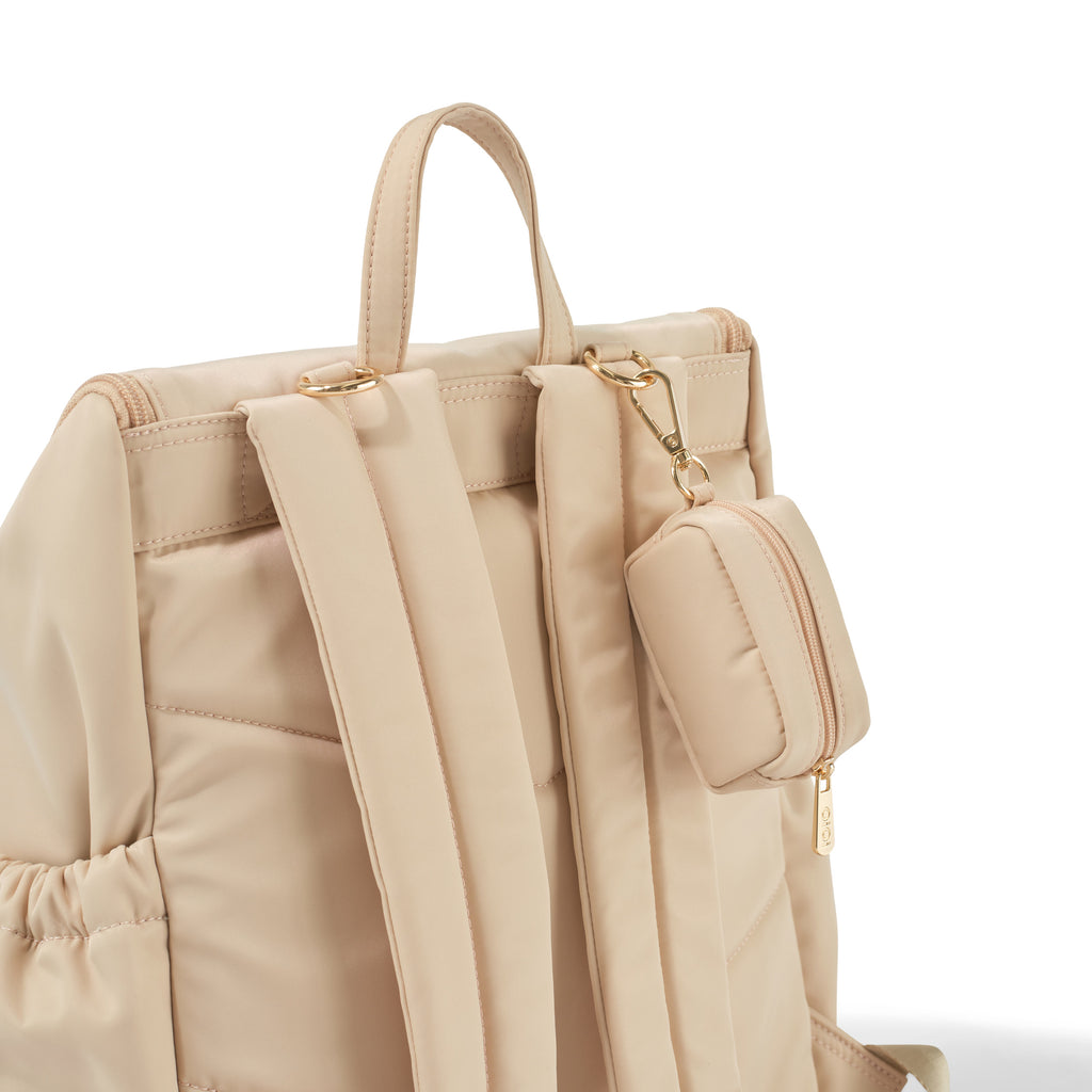 Signature Backpack - Beige Nylon