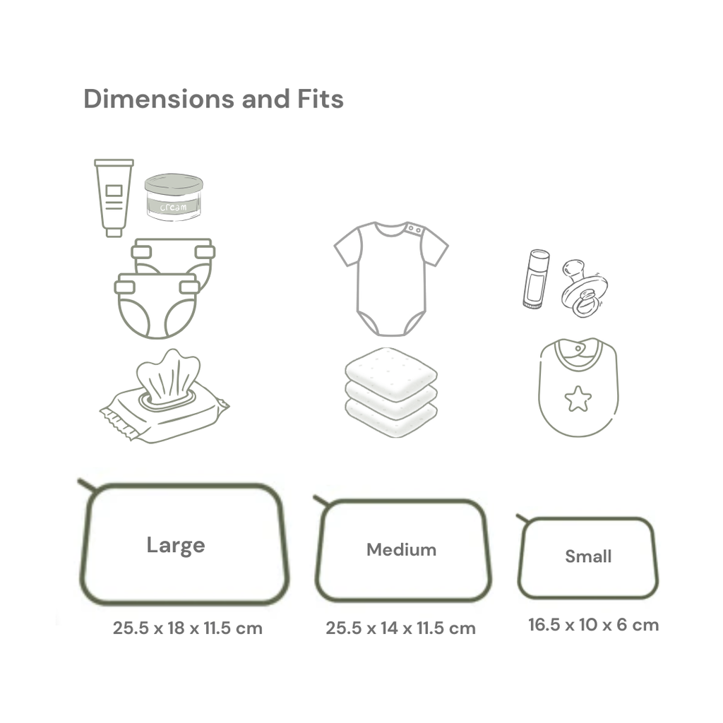 Packing Pouch Trio - Daisy