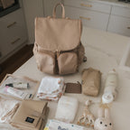 Signature Backpack - Beige Nylon