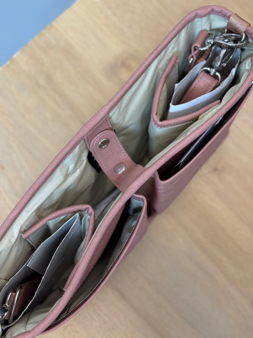 A08 Signature Stroller Organiser in Dusty Rose