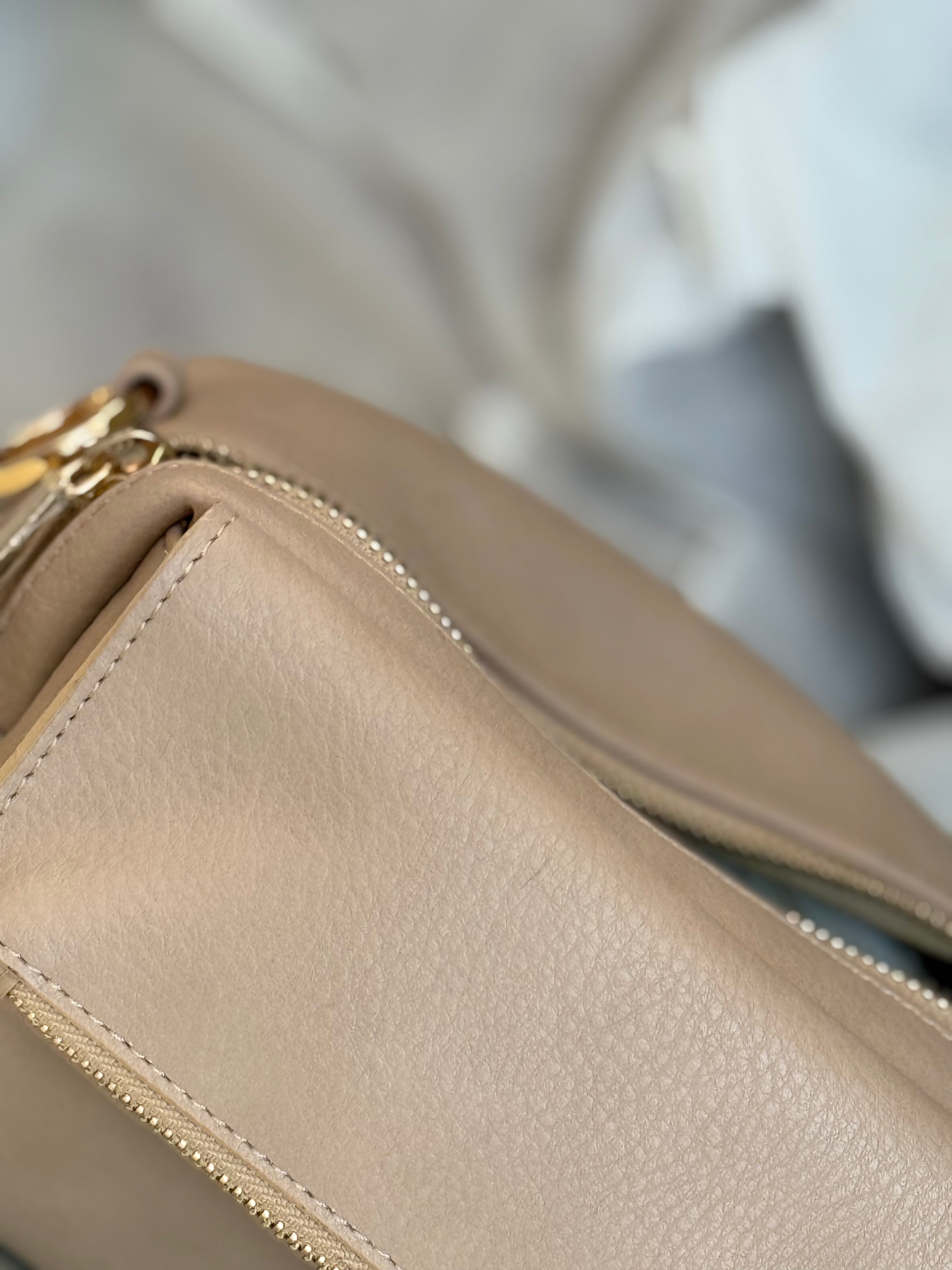AS-IS Playground Cross-Body Bag - Oat Dimple Vegan Leather (slight defect)