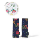 Stroller Strap Cover Set - Botanical (Navy/White)