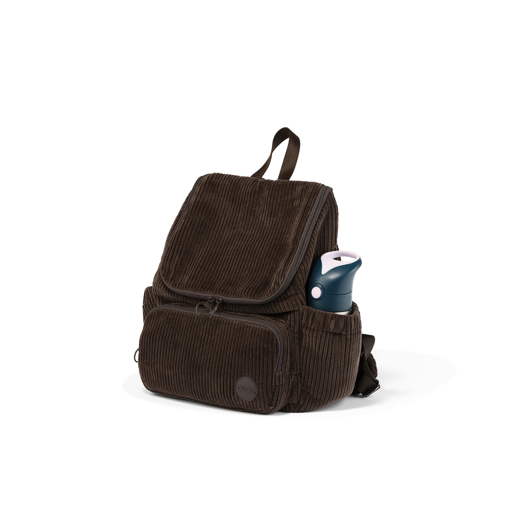 Signature Kids Backpack - Chocolate Brown Corduroy OiOi