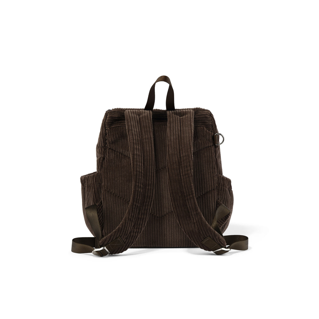 Signature Kids Backpack - Chocolate Brown Corduroy OiOi