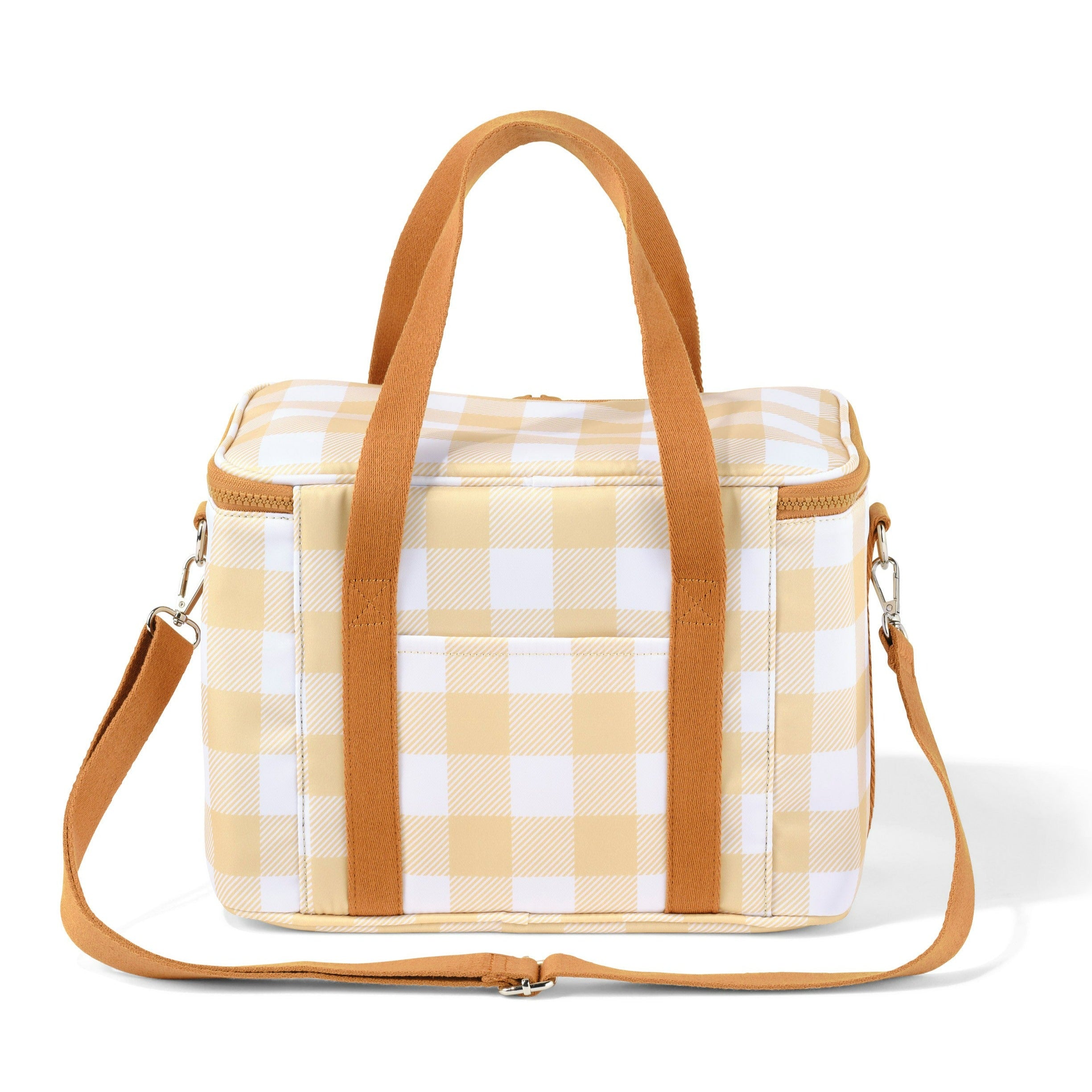 Maxi Insulated Bag - Beige Gingham