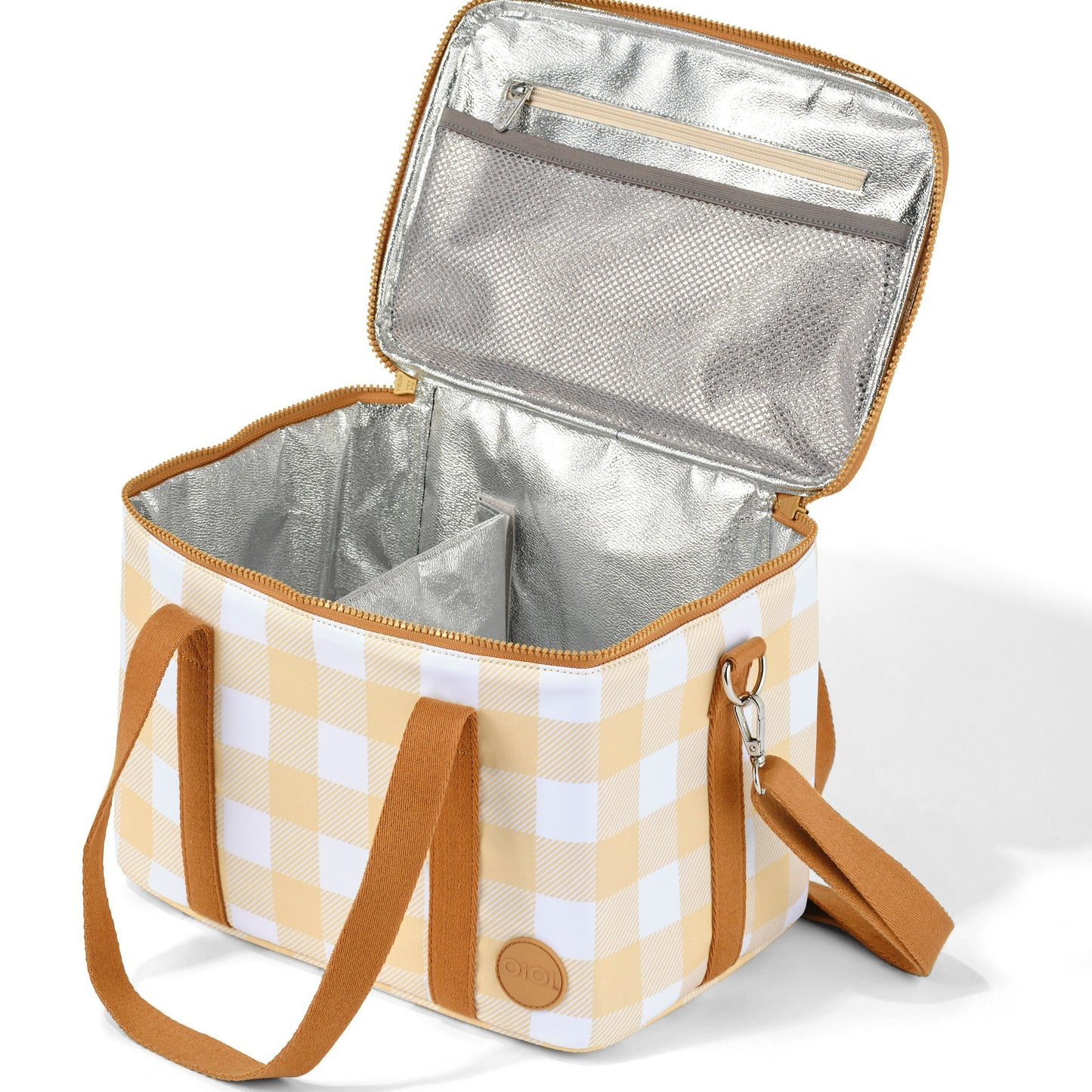 Maxi Insulated Bag - Beige Gingham