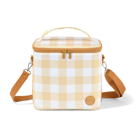 Midi Insulated Bag - Beige Gingham