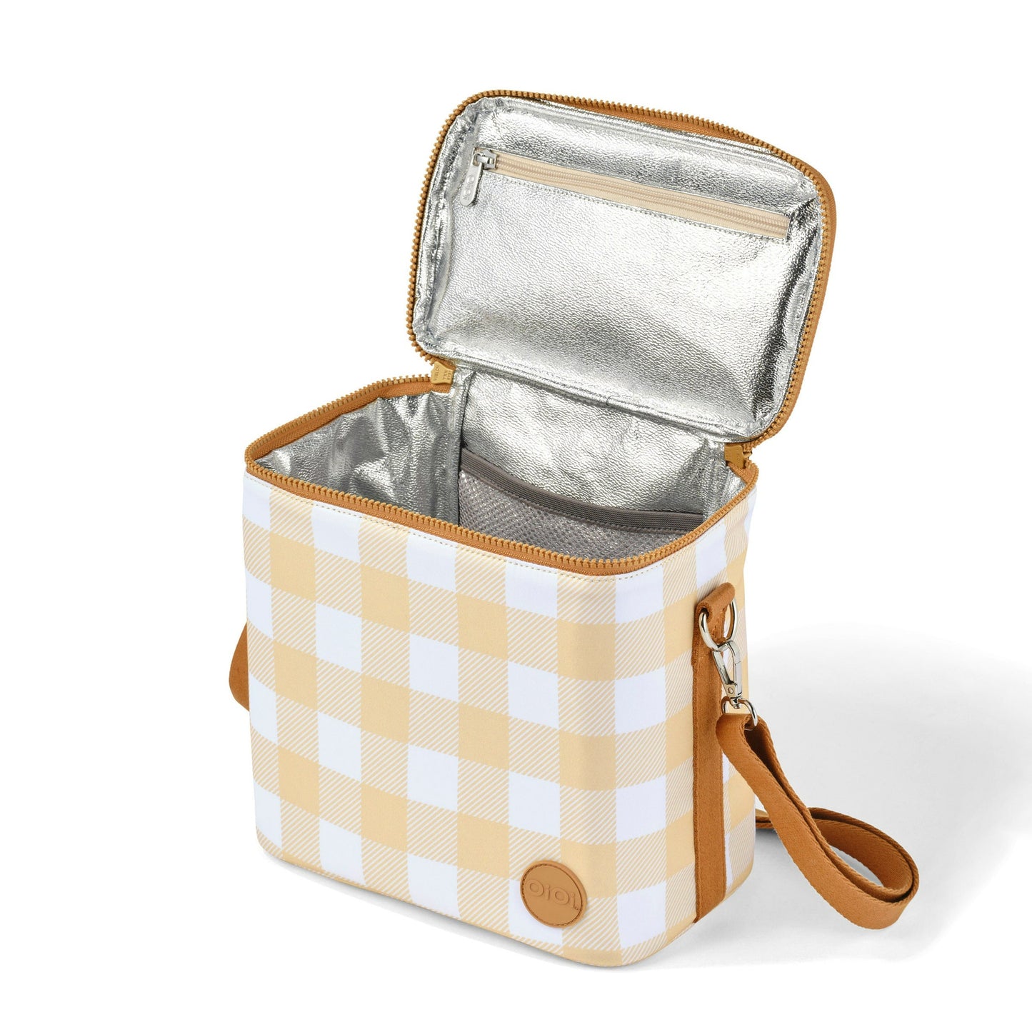 Midi Insulated Bag - Beige Gingham