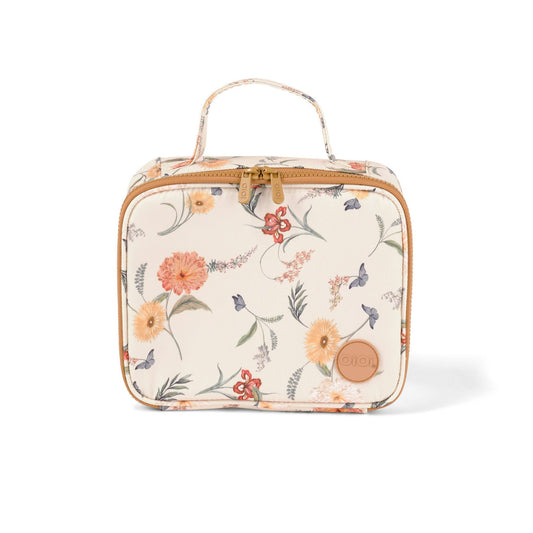 Wild flower print insulated mini lunch bag