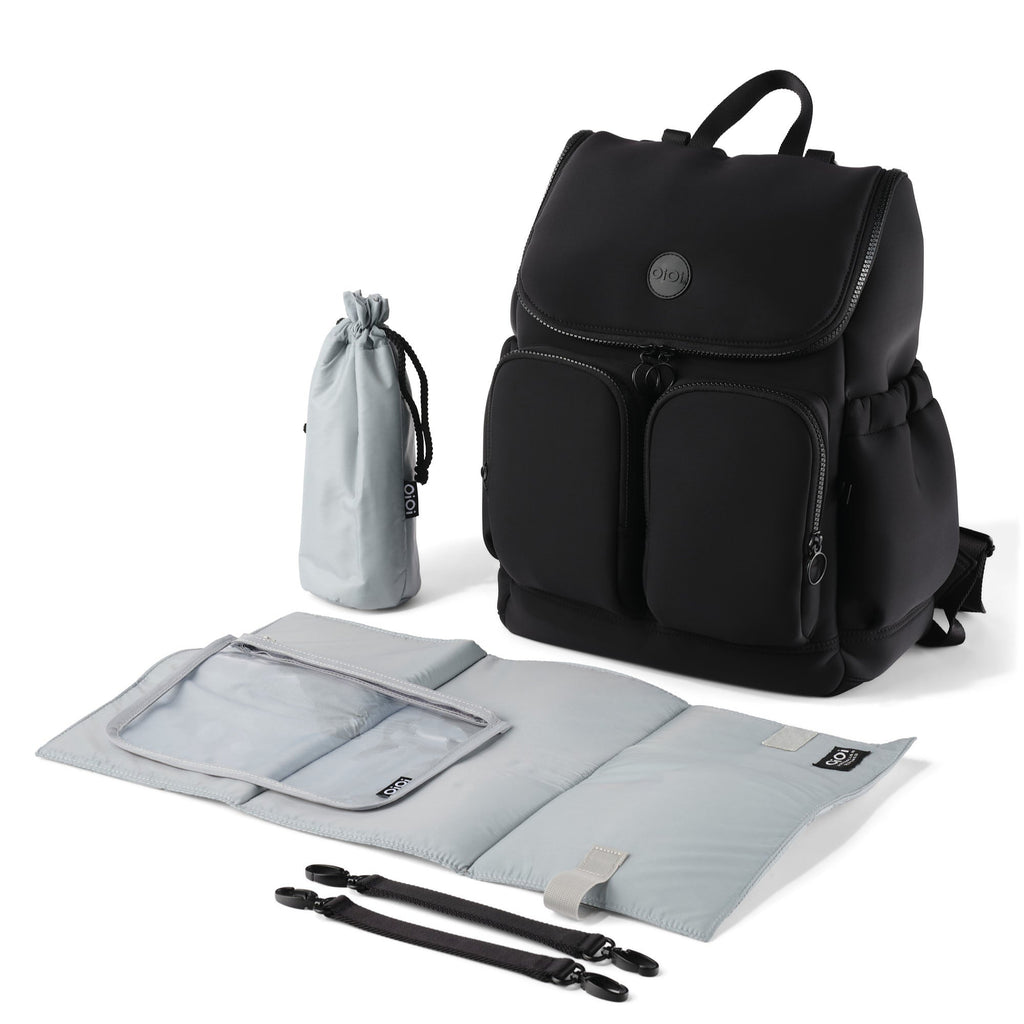 Signature Diaper Backpack - Black Neoprene