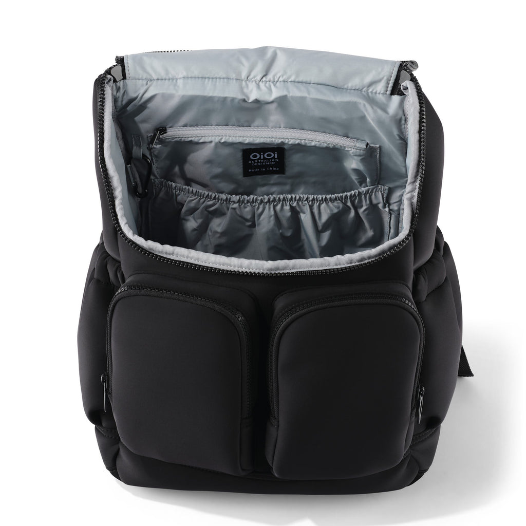 Signature Diaper Backpack - Black Neoprene