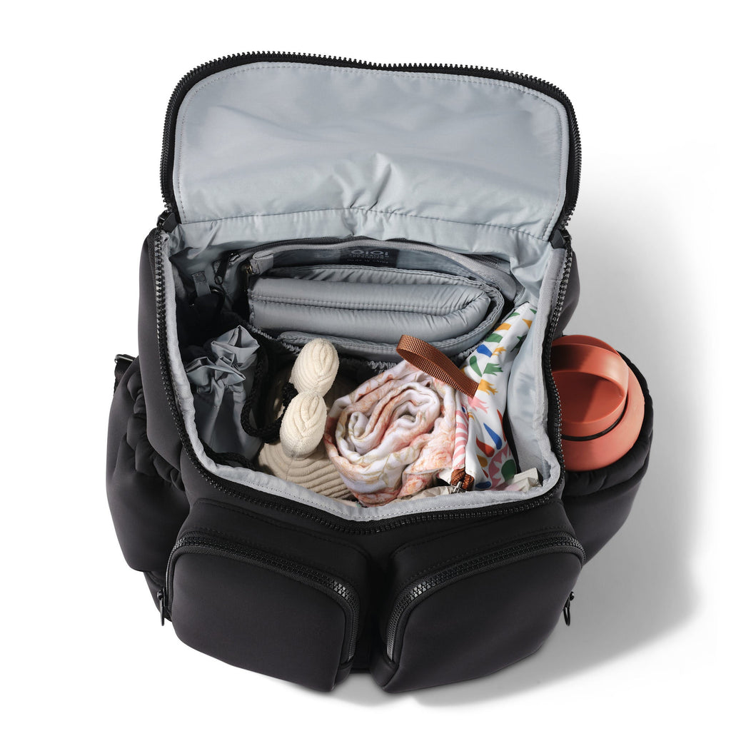 Signature Diaper Backpack - Black Neoprene