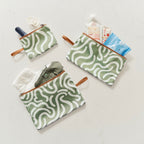 Packing Pouch Trio - Green Squiggle
