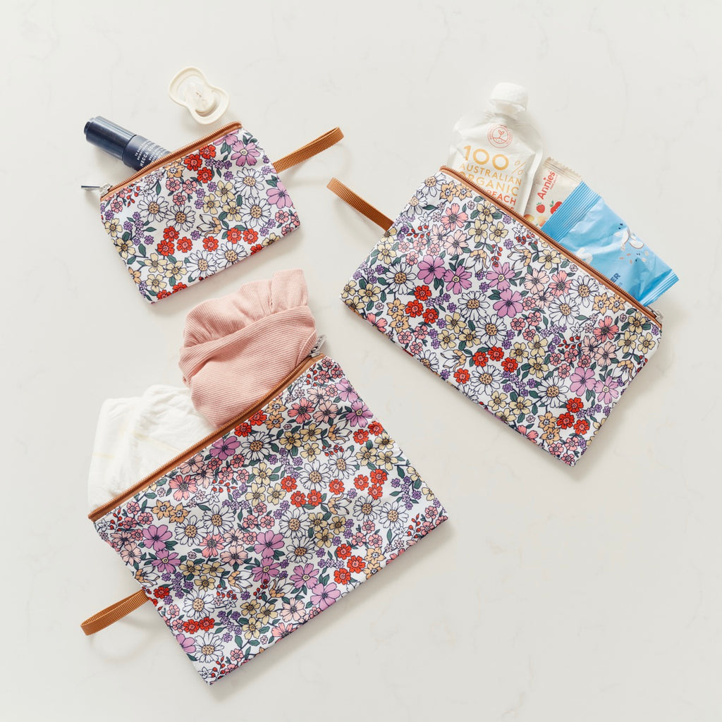 Packing Pouch Trio - Daisy