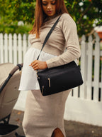 Multitasker Stroller and Pram Organiser/Caddy - Black Nylon