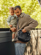 Traveller Stroller and Pram Organiser/Caddy - Black Weatherproof