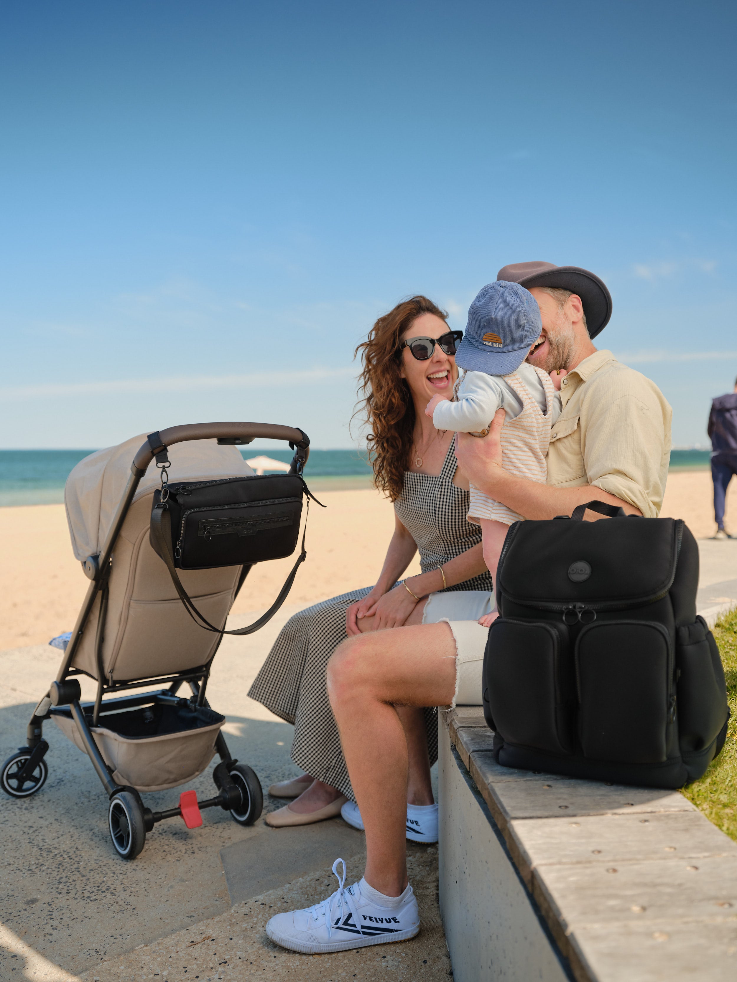 Signature Diaper Backpack - Black Neoprene
