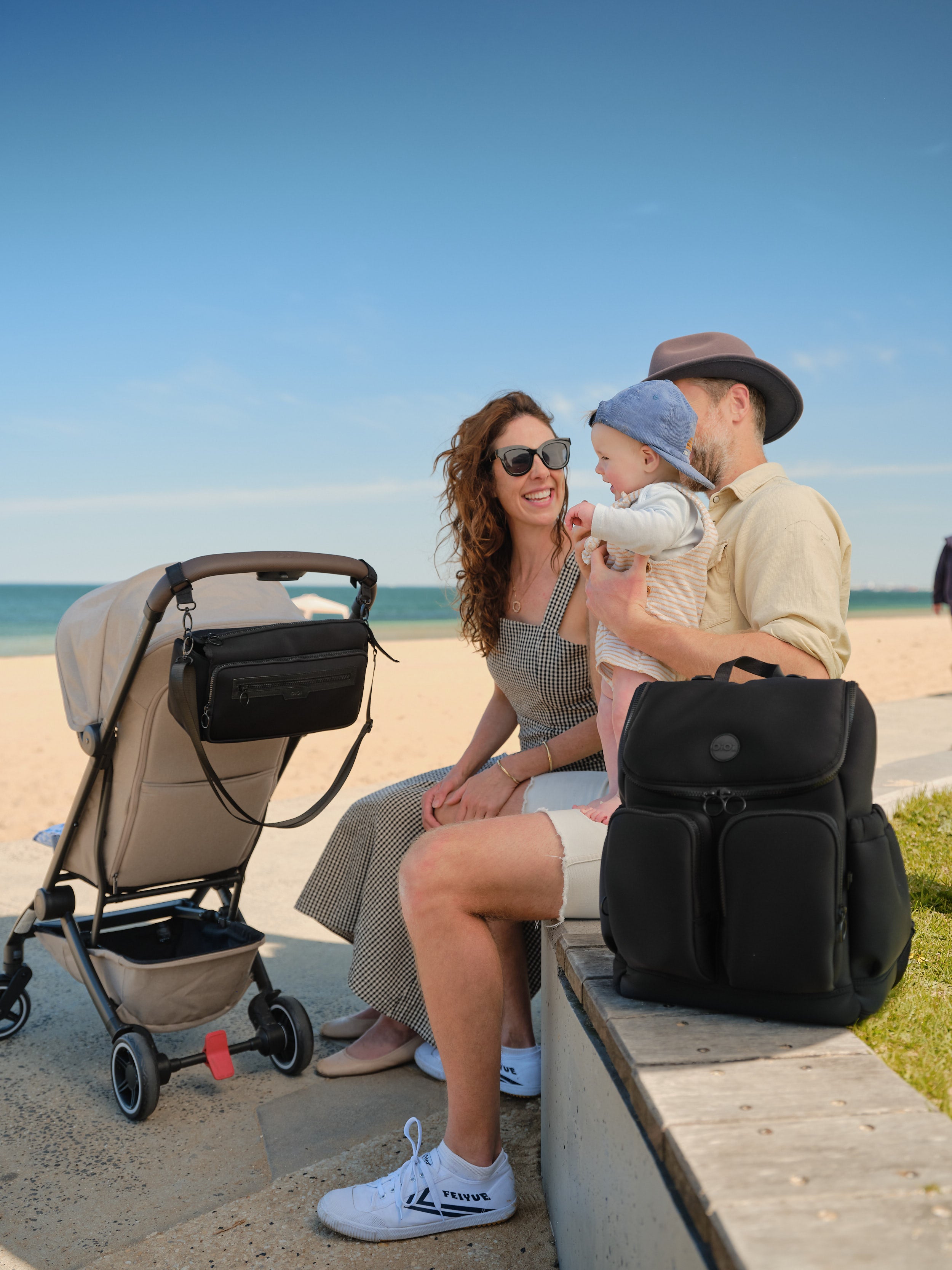 Signature Diaper Backpack - Black Neoprene