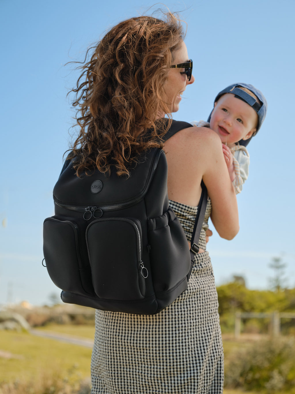 Signature Diaper Backpack - Black Neoprene