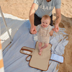 Diaper Changing Mat Clutch -  Blue Check