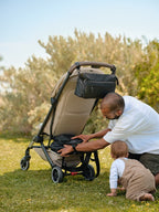 Multitasker Stroller and Pram Organisaer/Caddy - Black Weatherproof