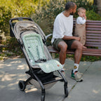 Reversible Stroller Liner -  Sunburst/Green Check