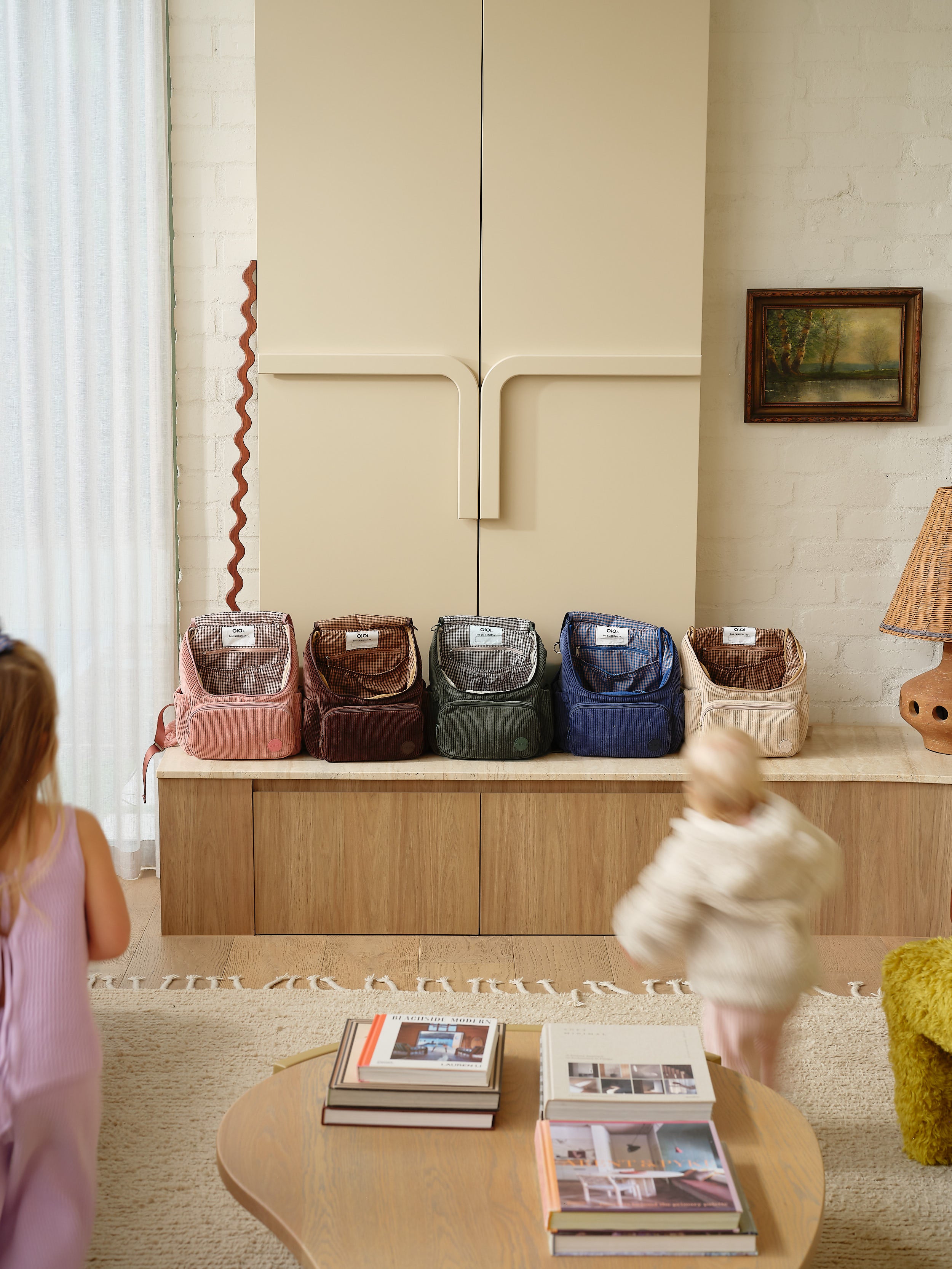 Signature Kids Backpack - Chocolate Brown Corduroy OiOi