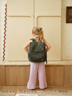 Signature Kids Backpack - Moss Green Corduroy OiOi