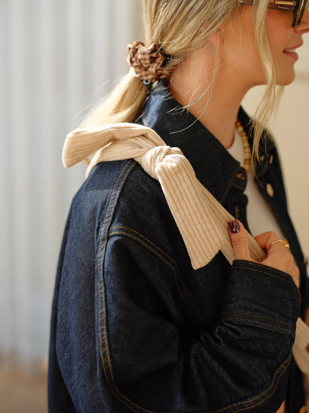 Luna Crossbody - Cream Corduroy OiOi