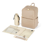 Multitasker Diaper Backpack - Oat Vegan Leather OiOi