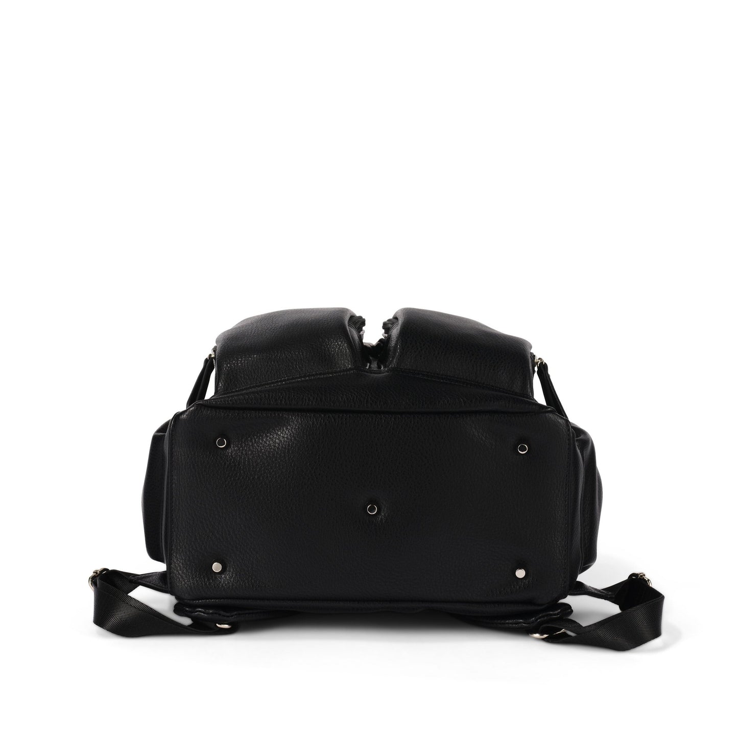 Signature Diaper Backpack - Black Dimple Vegan Leather