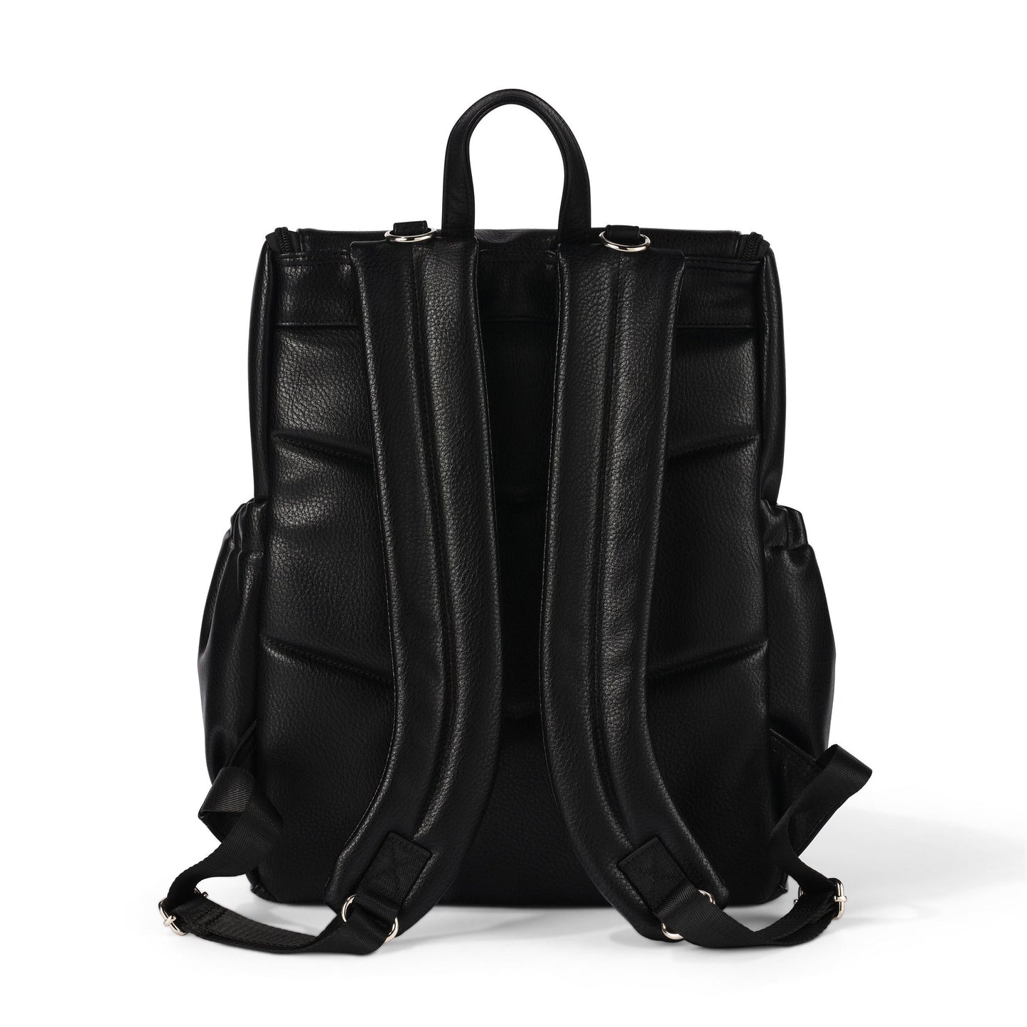 Signature Diaper Backpack - Black Dimple Vegan Leather