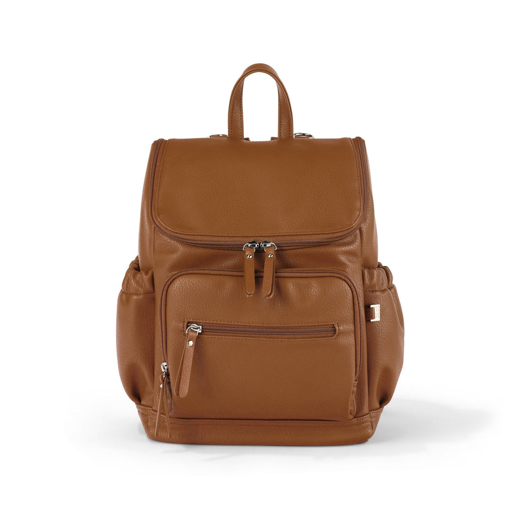 brown leather nappy backpack Mini Signature Backpack