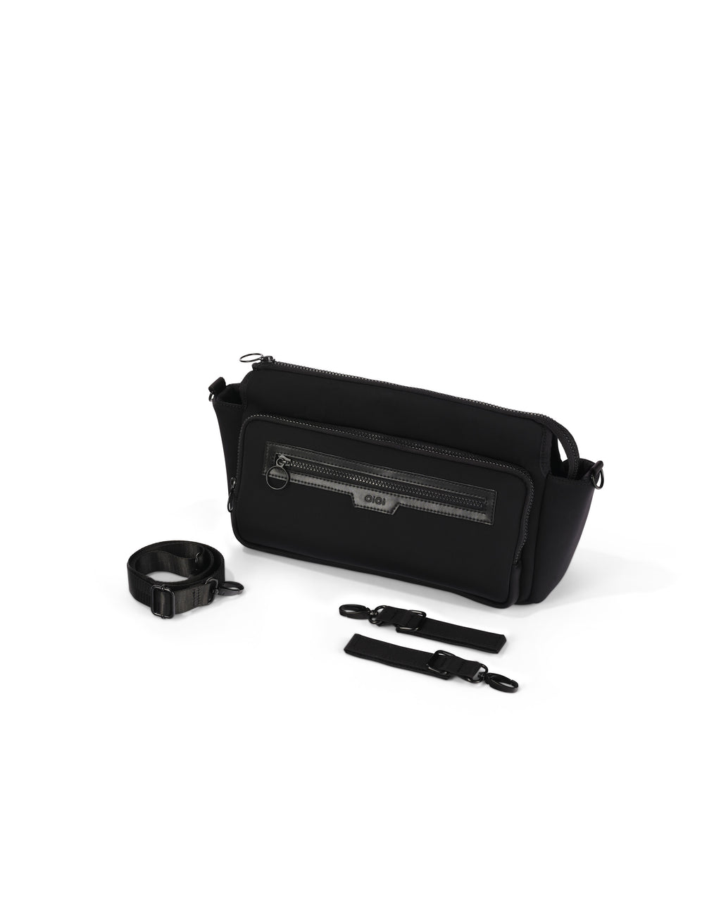 Multitasker Stroller and Pram Organiser/Caddy - Black Neoprene