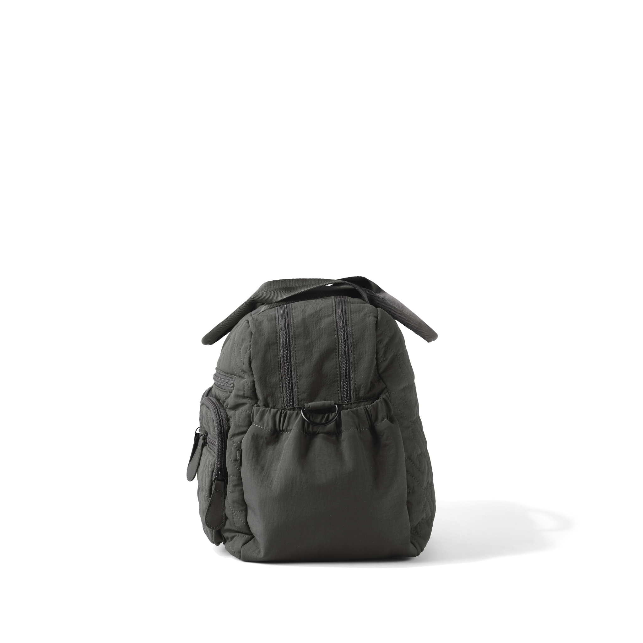 Carry All Bag - Olive Houndstooth Quilted Nylon