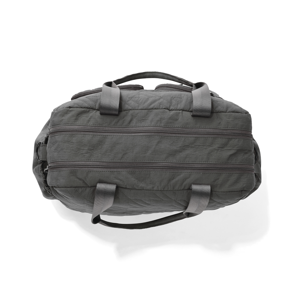 Carry All Bag - Olive Houndstooth Quilted Nylon