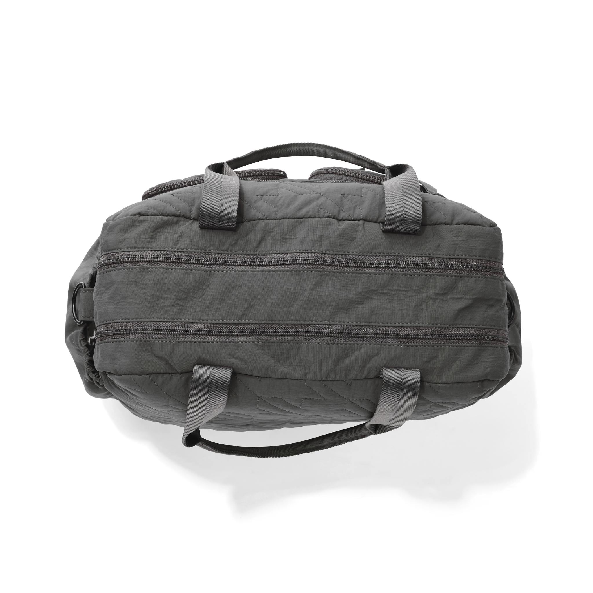 Carry All Bag - Olive Houndstooth Quilted Nylon