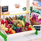 Felt Vegetables and Fruits Set - 14 pieces