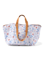 Fold-Up Shopping Tote - Mediterranean