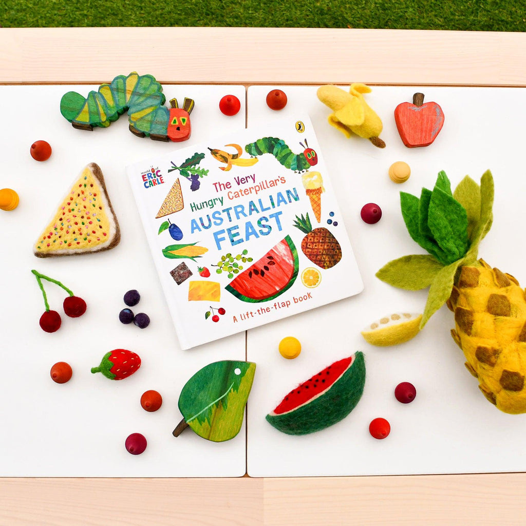 Felt Vegetables and Fruits Set - 12 pieces