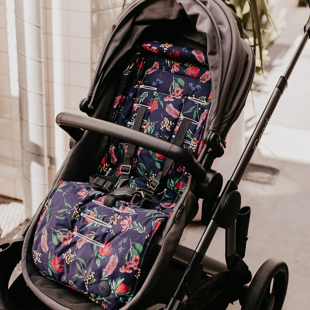 Reversible Stroller Liner - Botanical