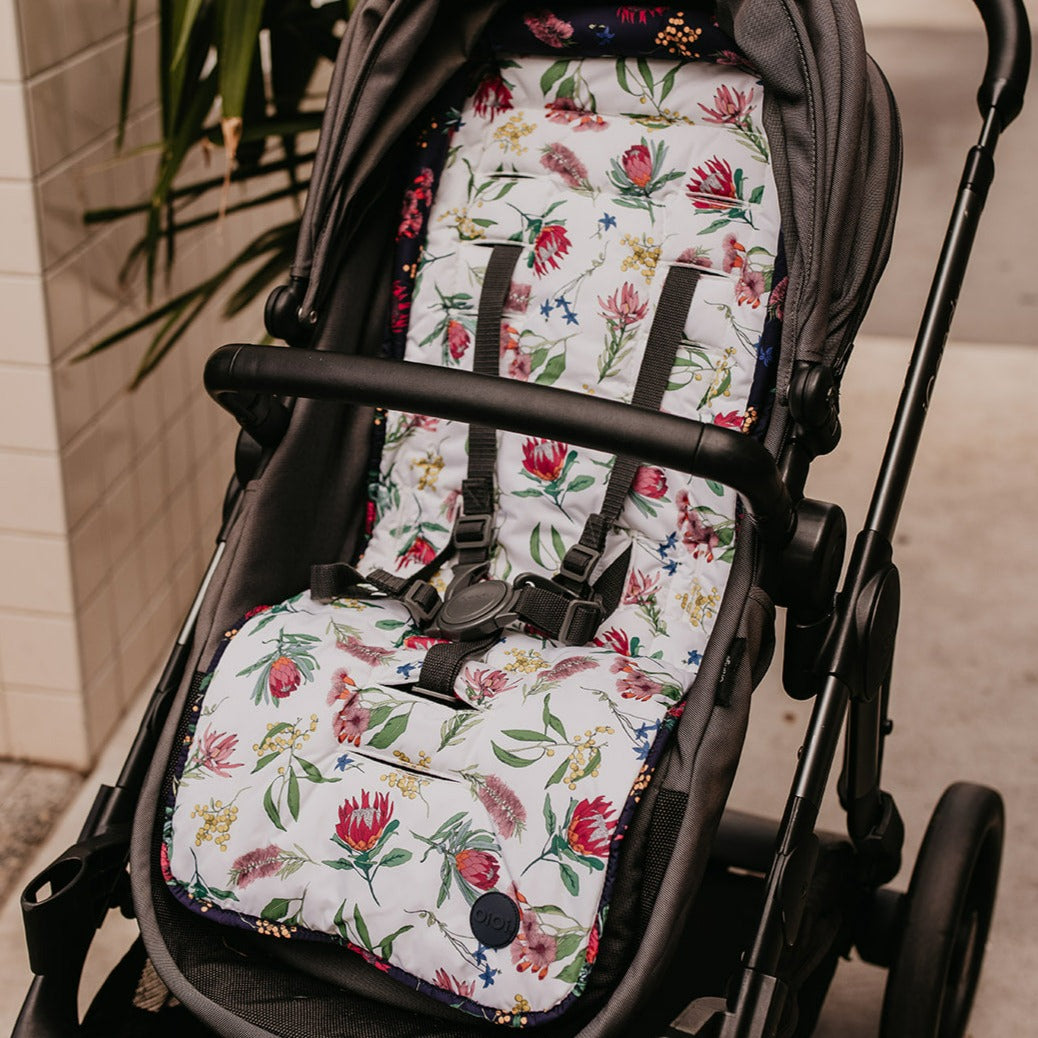 Reversible Stroller Liner - Botanical