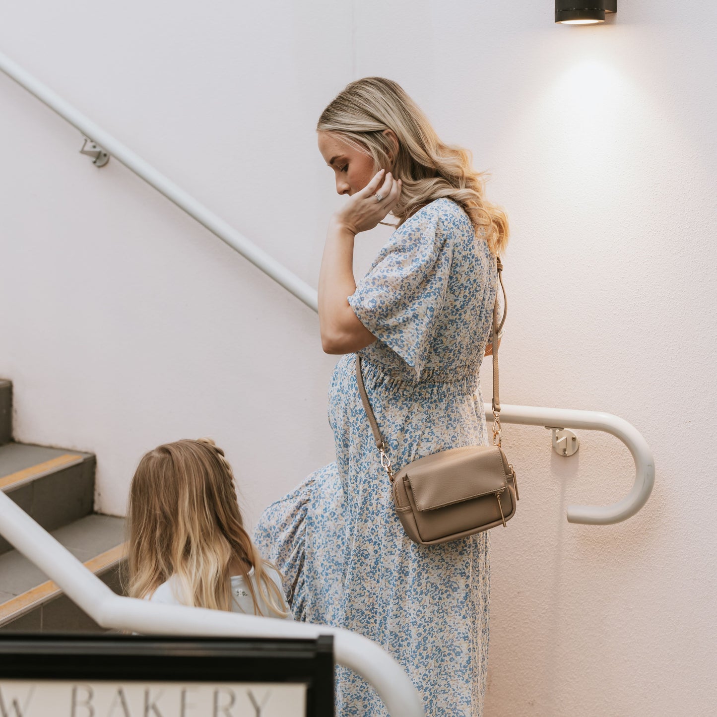 Playground Cross-Body Bag - Oat Dimple Vegan Leather